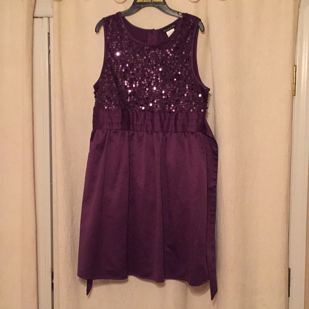 Dark Purple Sequined Dress